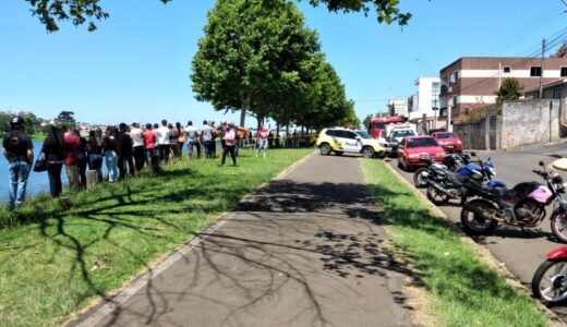MAIS UM CORPO FOI LOCALIZADO NA LAGOA DO PARQUE DO LAGO EM GUARAPUAVA.
