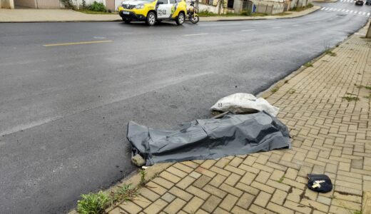Homem de 53 anos foi encontrado morto em via pública em Prudentópolis.